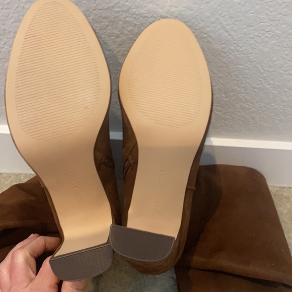 Camel suede below the knee boots - Picture 2 of 4